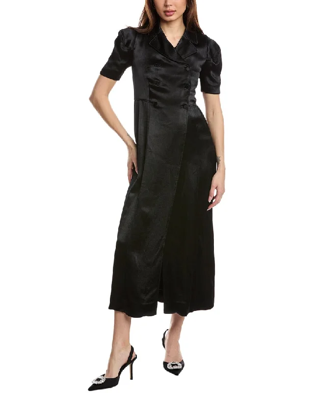 Valentino Silk Babydoll Maxi Dress