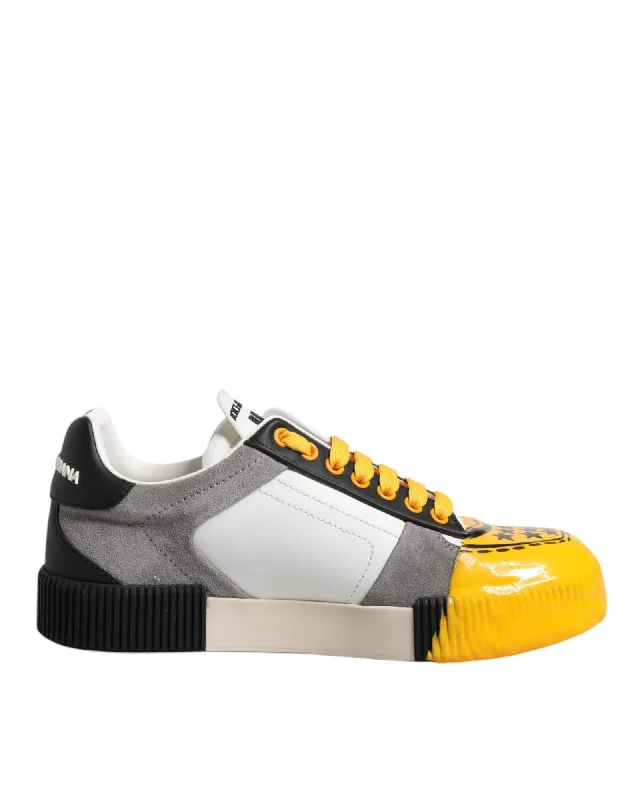 Dolce & Gabbana Portofino Sneakers Multicolor Low Top Men