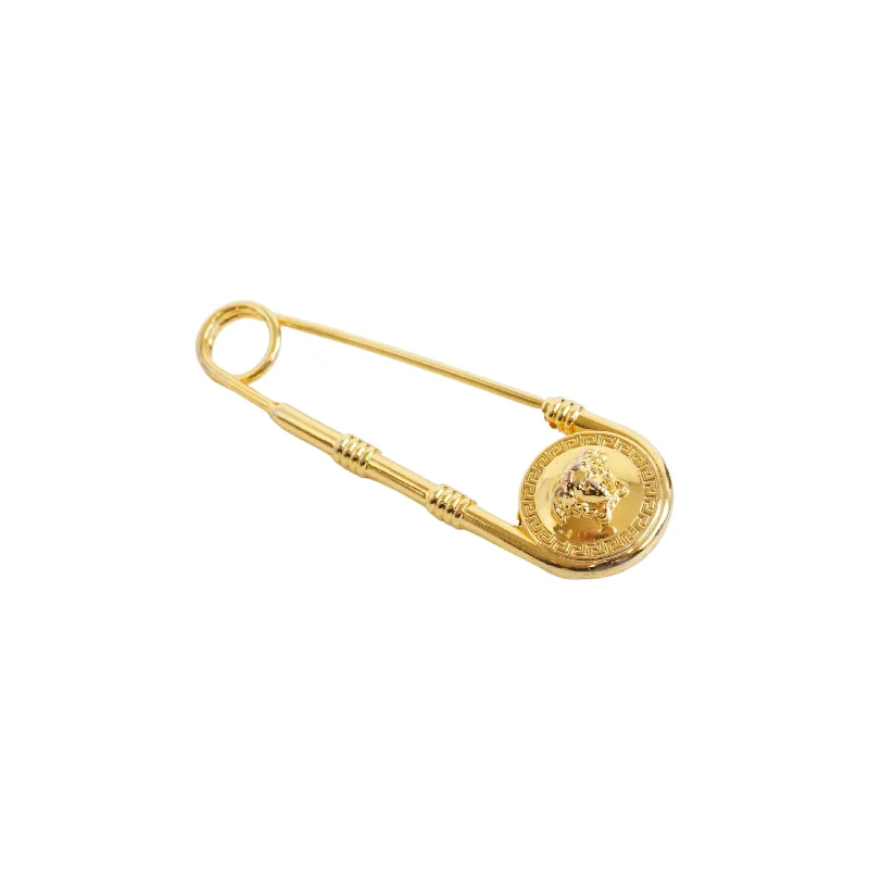 Versace Medusa Safety Pin Brooch
