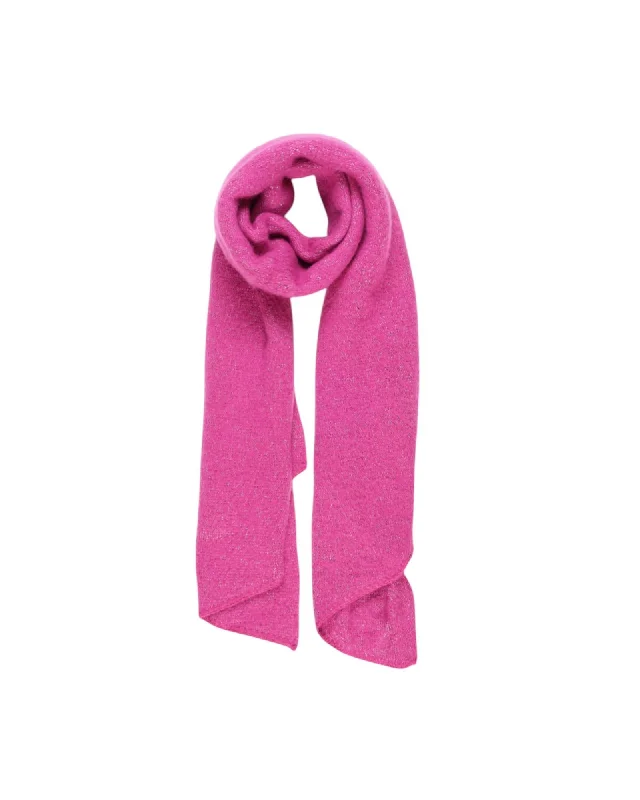 Pieces  Women's Pink Acrylic Scarf