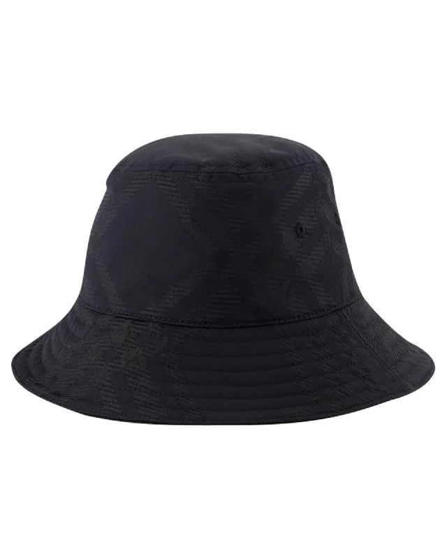 Burberry Bucket Hat Textured Design Women Black