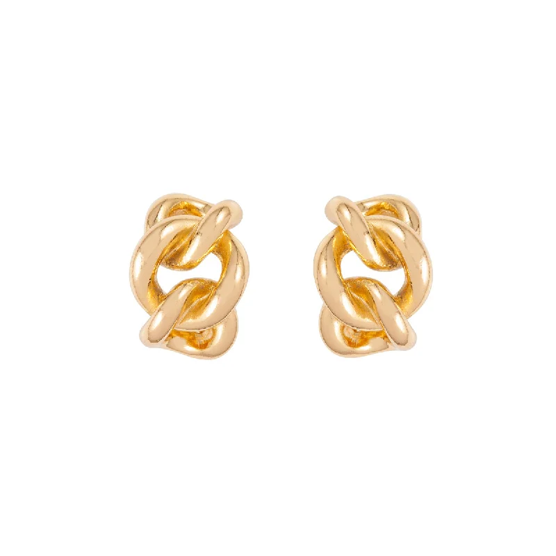 1980s Vintage Christian Dior Chain Clip-On Earrings