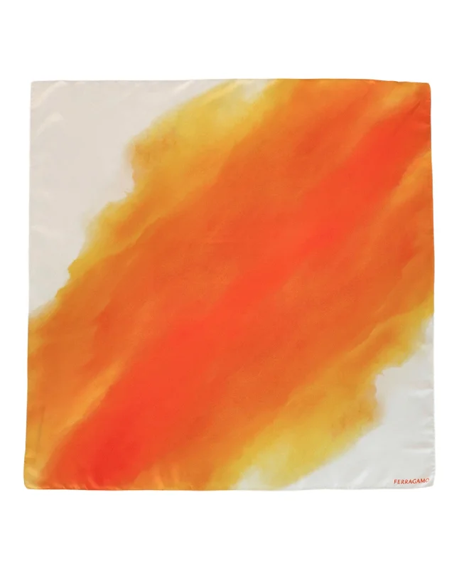 Ferragamo Womens Gradient Tie-Dye Silk Bandeau