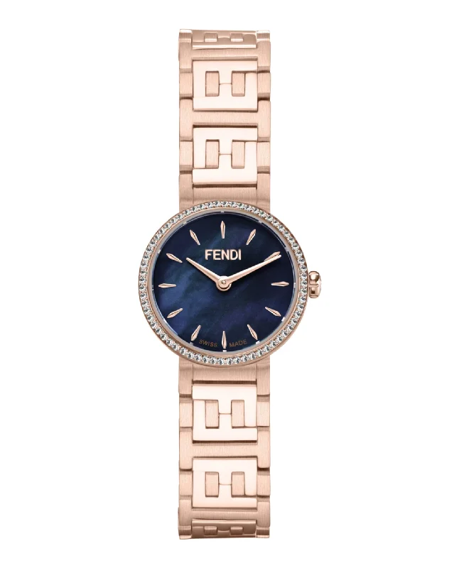 Fendi Womens Forever Fendi Rose Gold 19mm Bracelet Fashion Watch