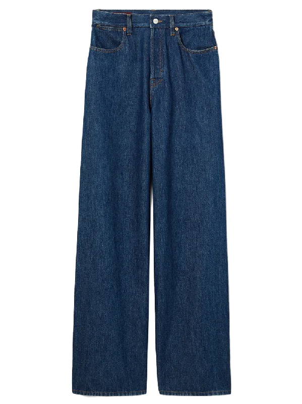 GUCCI Wide-leg denim trousers