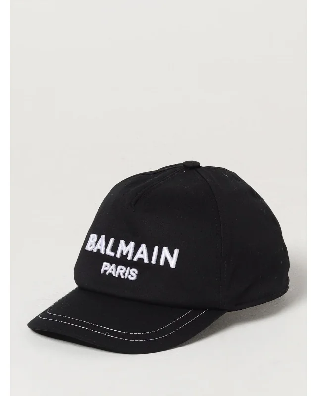 Balmain Paris Baseball Cap Kids Black Hats