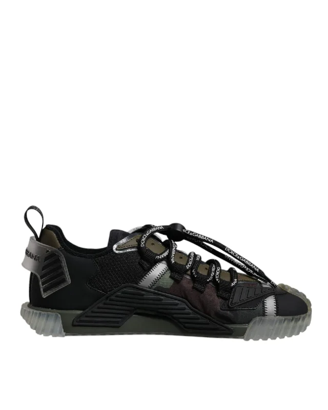 Dolce & Gabbana Portofino Camouflage Sneakers Men Black
