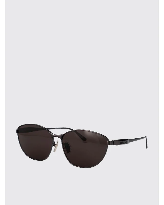 Balenciaga Sunglasses Metal Frame Dark Lenses Women Grey Sunglasses