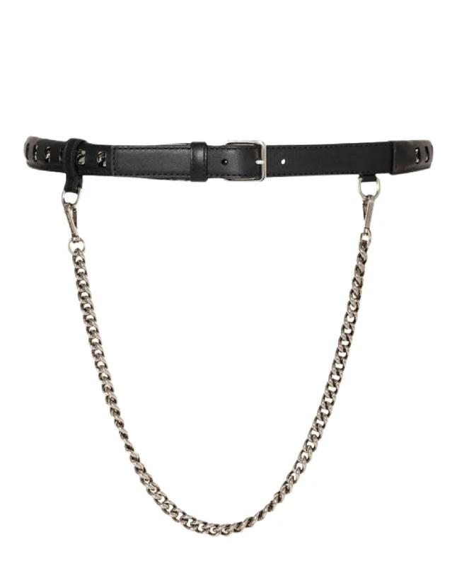 Alexander McQueen Womens Inserted Chain Belt