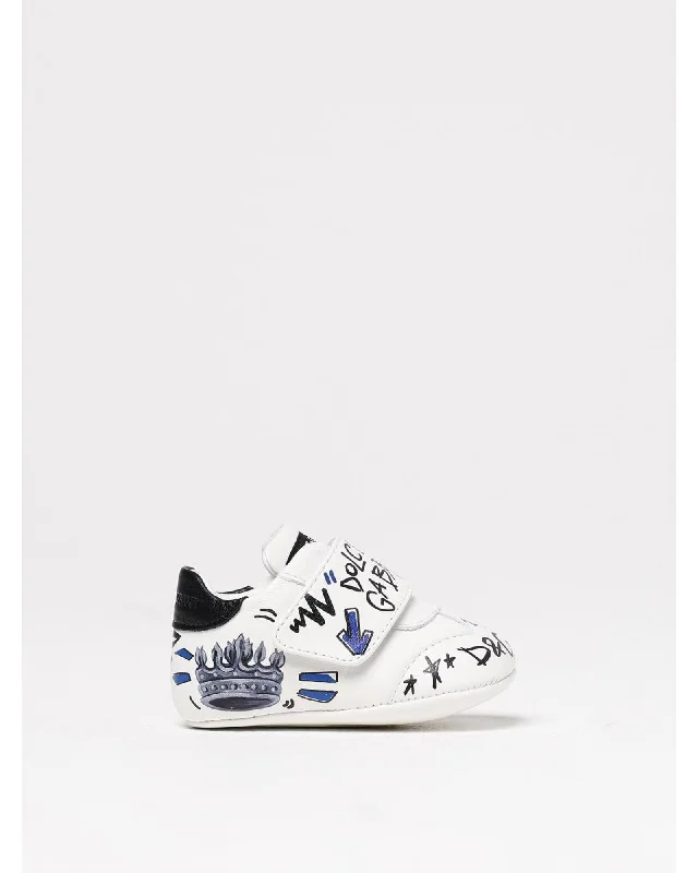 Dolce & Gabbana Graffiti Baby Sneakers Kids White