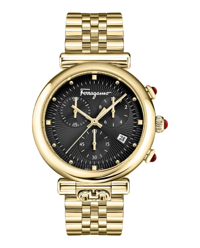 Ferragamo Womens  Gold 40mm Bracelet Fashion Watch