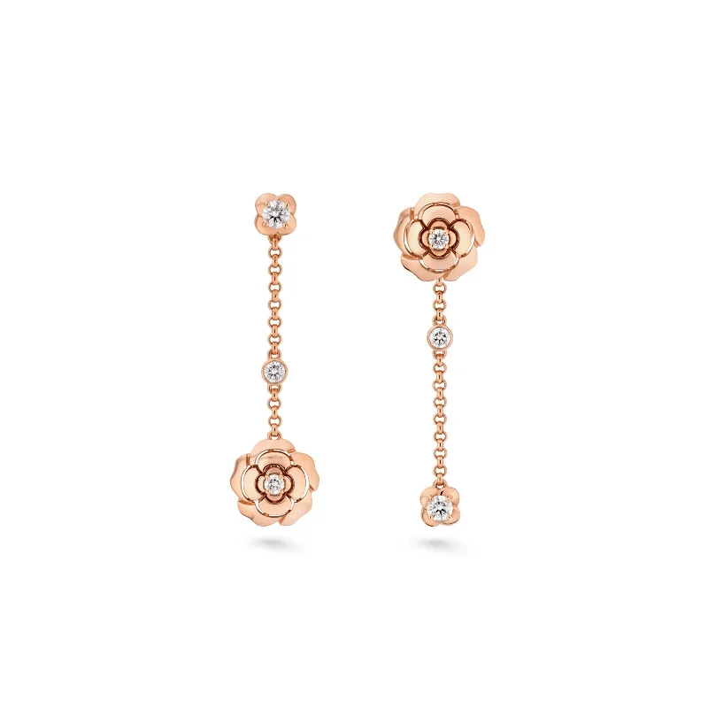 CHANEL Extrait de Camélia Transformable Earrings