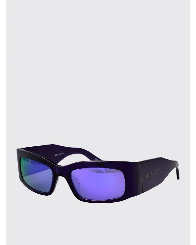 Balenciaga BB0328S Sunglasses Reflective Lenses Women Violet