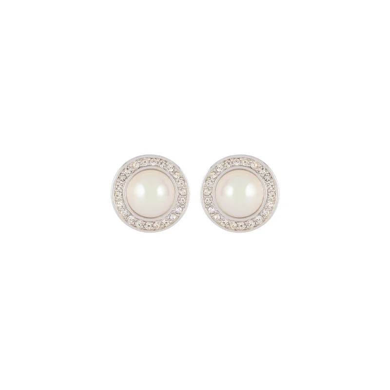 1970s Vintage Christian Dior Faux Pearl Clip-On Earrings