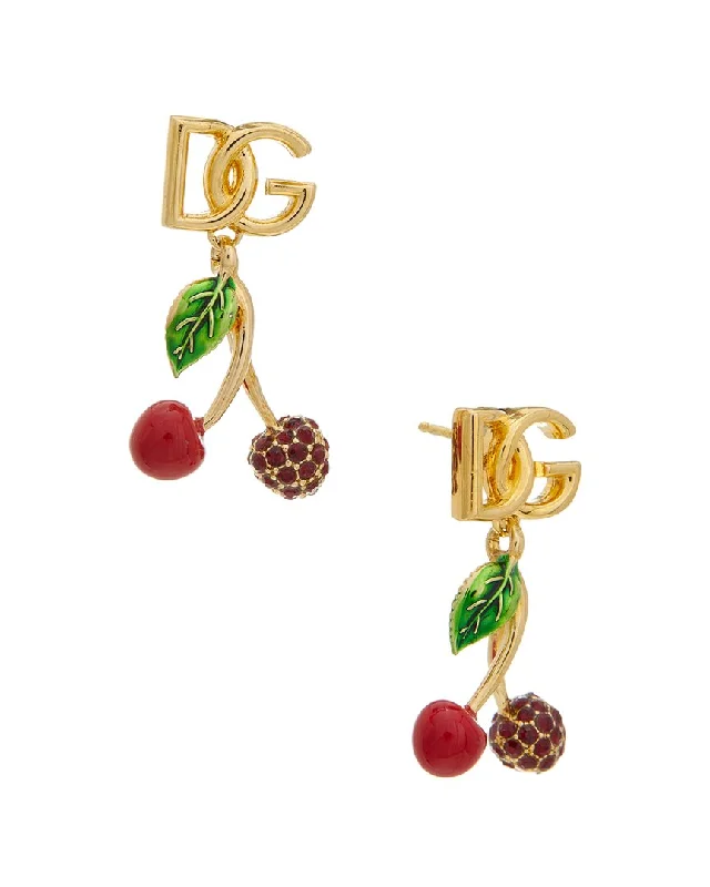 Dolce & Gabbana Dg Logo Cherries Earrings