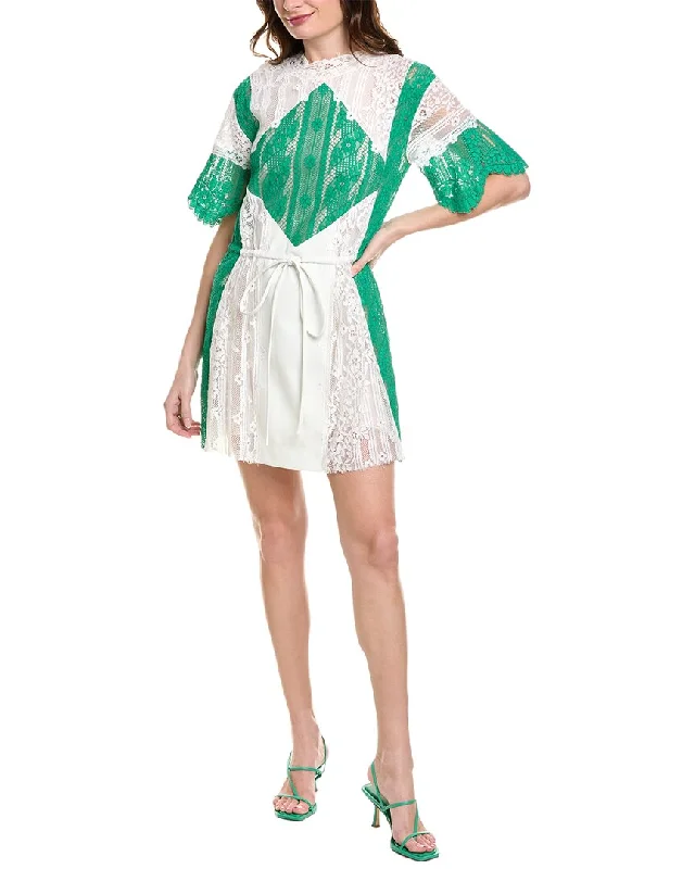 Valentino Lace Silk Mini Dress