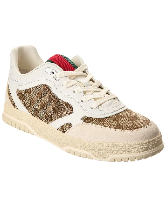 Gucci Re-Web Gg Canvas & Leather Sneaker