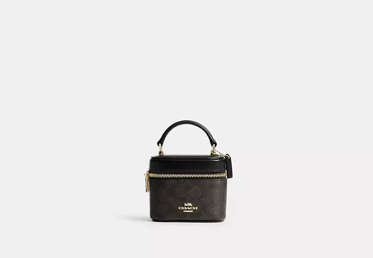 Coach Ava Crossbody Bag In Signature Canvas Black 