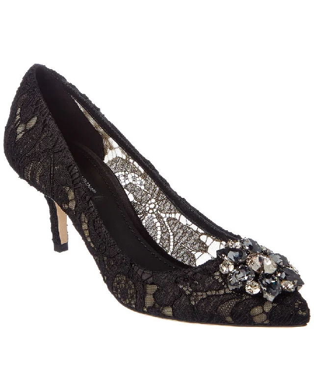 Dolce & Gabbana Bellucci 60 Embellished Taormina Lace Pump