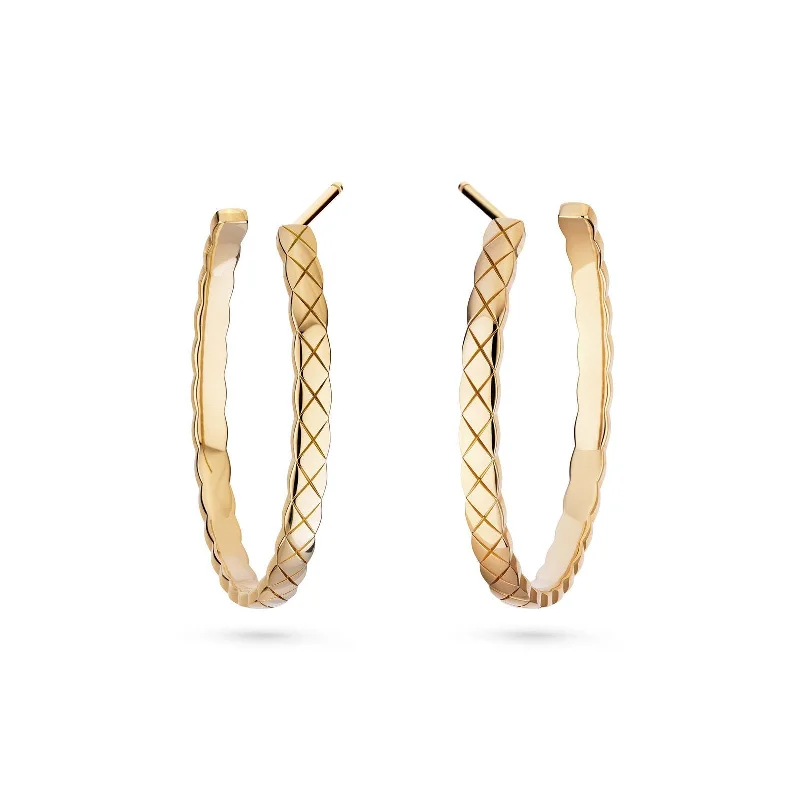 CHANEL Coco Crush Hoop Earrings