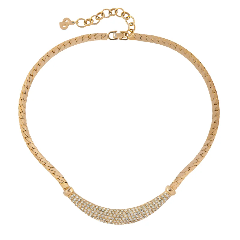 1980s Vintage Christian Dior Crystal Necklace