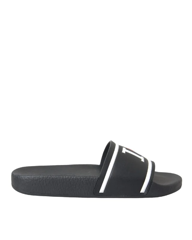 Dolce & Gabbana  Men's Portofino Slides - Black