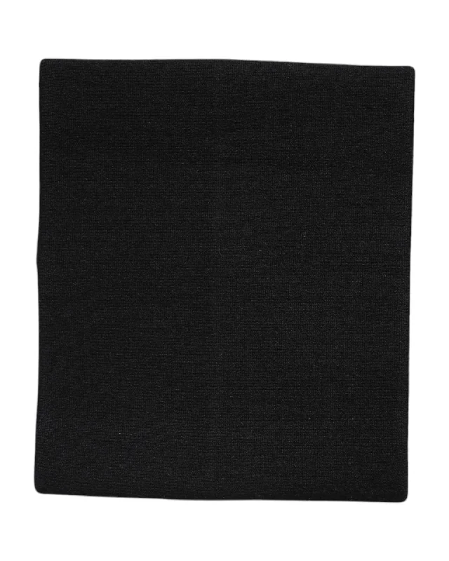 Dolce & Gabbana Cashmere Scarf Women Black Scarves