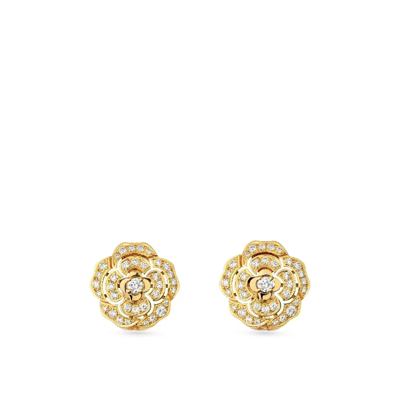 CHANEL Bouton de Camélia Earrings