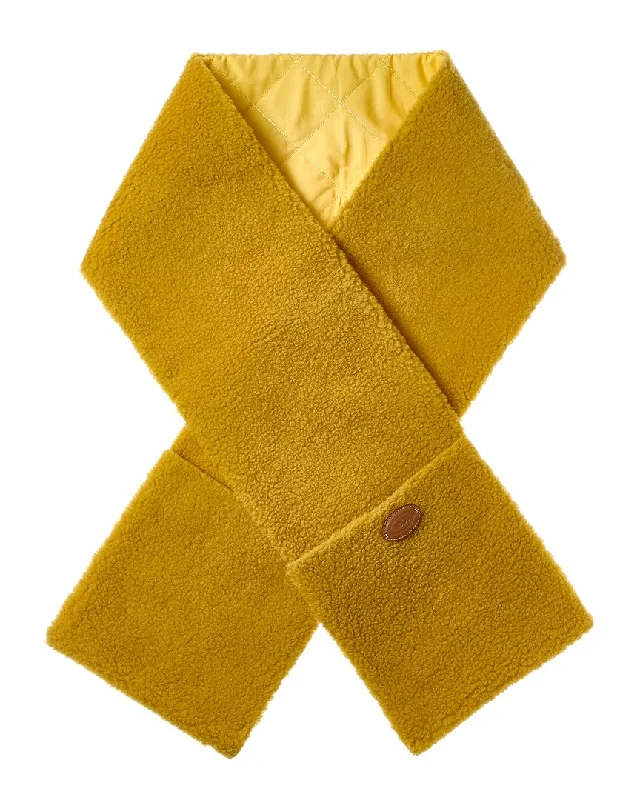 Tod’S Leather-Trim Wool-Blend Scarf