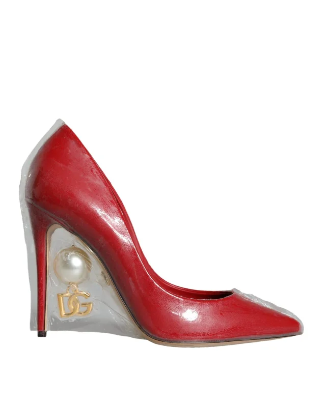 Dolce & Gabbana  Pearl Pumps - Red