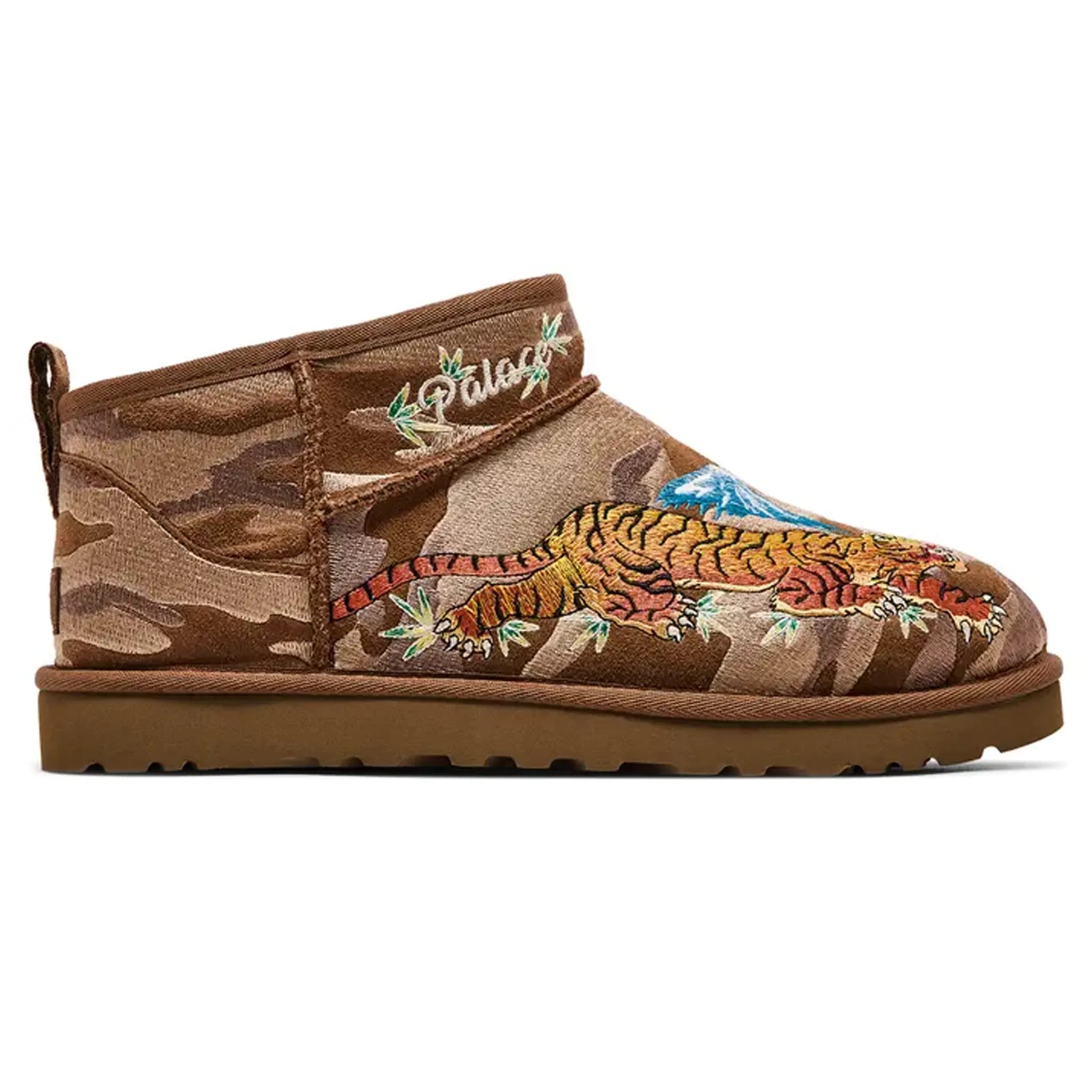 Palace x UGG Classic Ultra Mini Boot Chestnut Camo