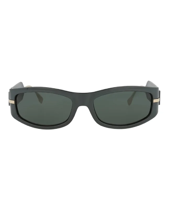 Fendi Womens Shield/Wrap Green Green Green Fashion Designer Eyewear