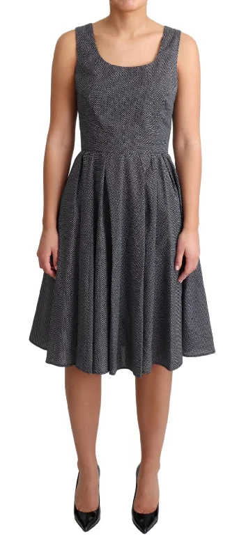 Dolce & Gabbana Polka Dotted Cotton A-Line Dress
