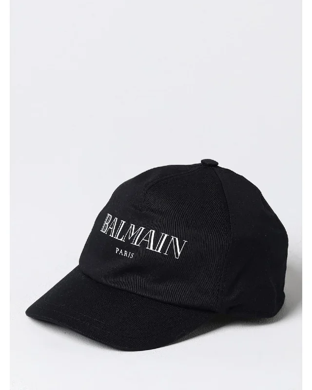 Balmain Paris Baseball Cap Kids Black Hats
