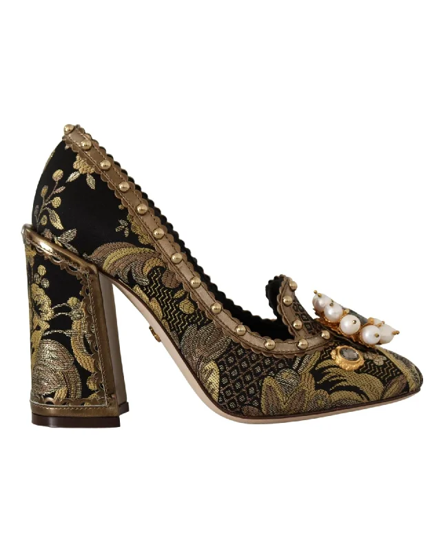 Dolce & Gabbana  Brocade Pumps Black