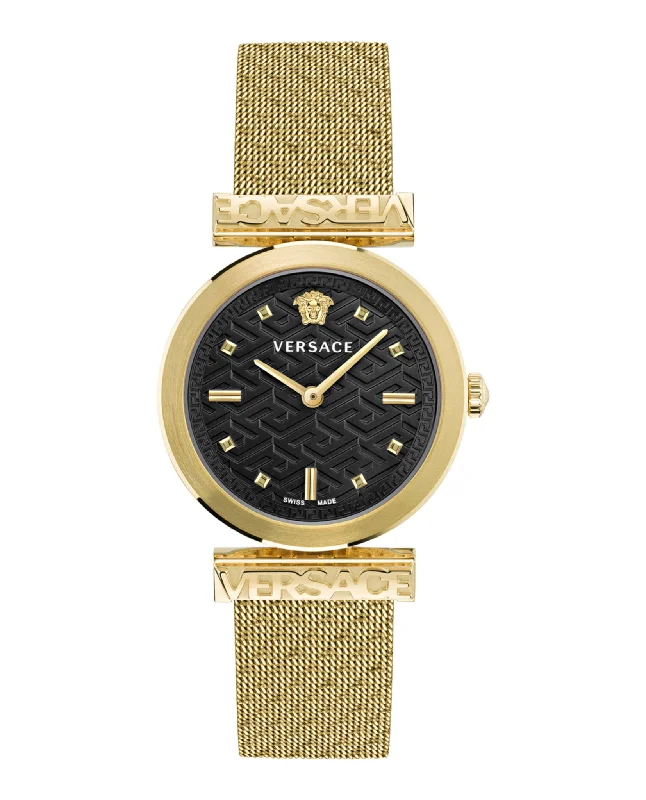 Versace Womens Versace Regalia IP Yellow Gold 34mm Bracelet Fashion Watch