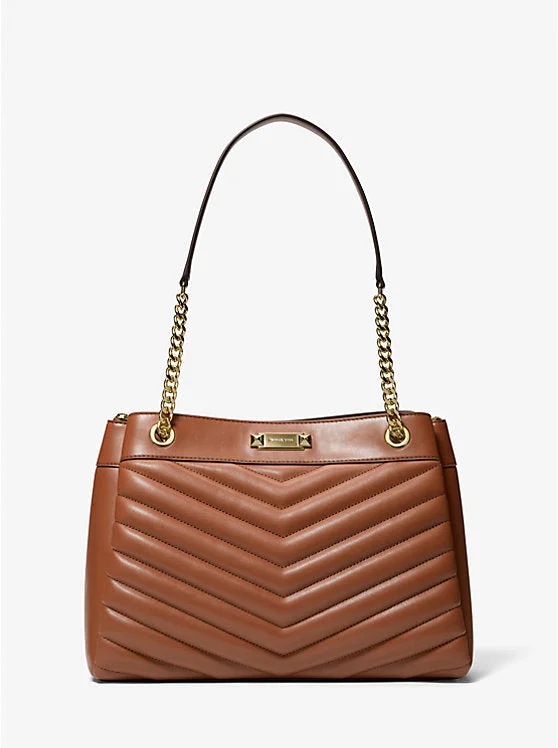 Michael Kors Whitney Medium Quilted Tote Bag Luggage 