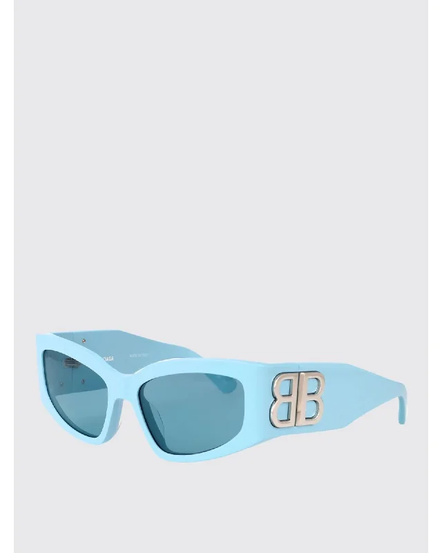 Balenciaga BB0321S Sunglasses Light Blue Women Gnawed Blue