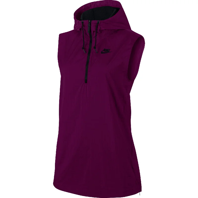 Nike Tech Hypermesh Full Zip Hooded Women's Vest Violet