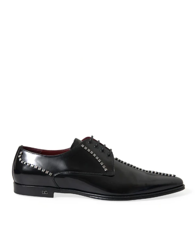 Dolce & Gabbana  Studded Leather Oxford Shoes for Men