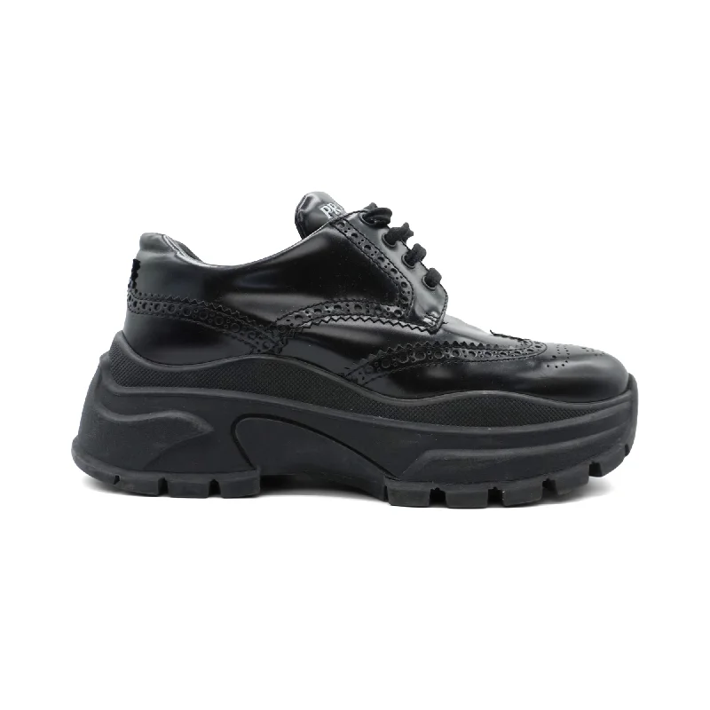 Prada Platform Brogue Sneakers - Women's 38.5
