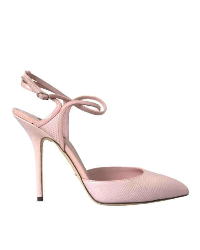 Dolce & Gabbana  Blush Python Pumps