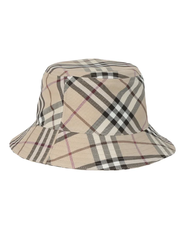Burberry Womens Check EKD Bucket Hat