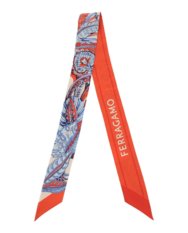 Ferragamo Womens Togo Print Silk Bandeau