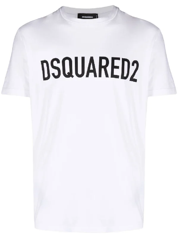 Dsquared2 Slouch Logo-print T-shirt in White