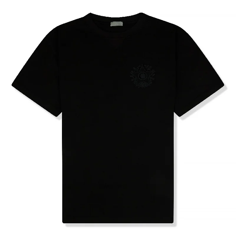 Dior CD Étoile Embroidered Oversized Black T Shirt