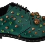 Dolce & Gabbana  Women's Crystal Embellished Patent Leather Loafers
