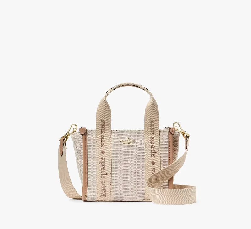 Kate Spade Kip Canvas Mini Tote Bag  Light Fawn Multi