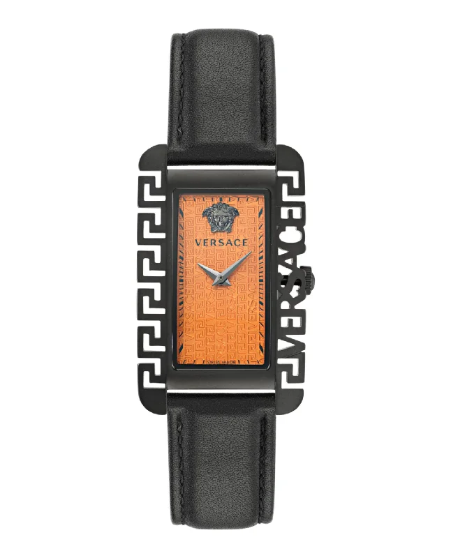 Versace Mens Versace Flair Black 27.8mm Strap Fashion Watch