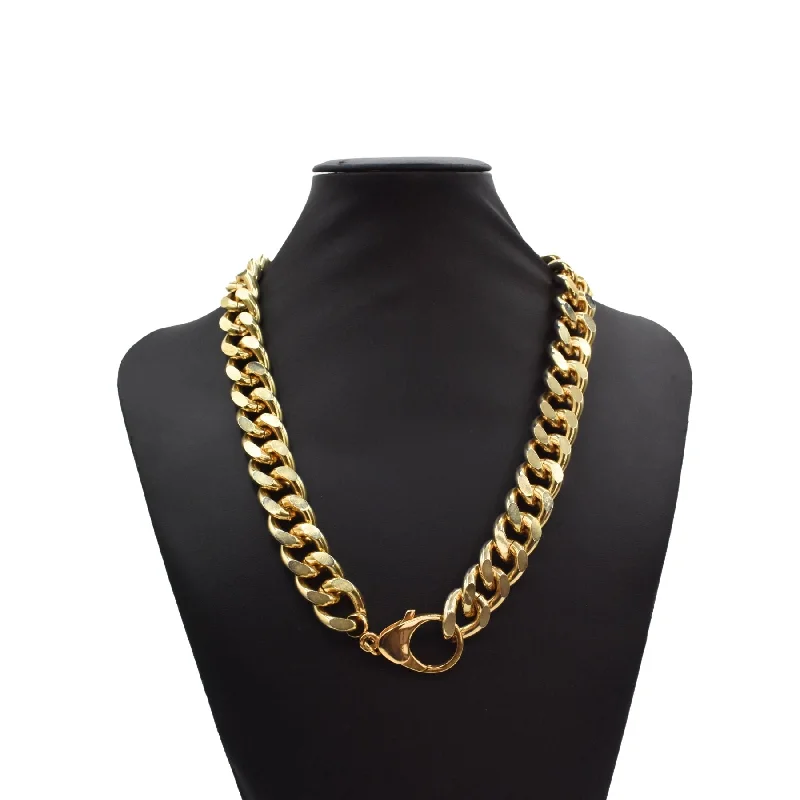 Alessandra Rich Cuban Link Chain Necklace